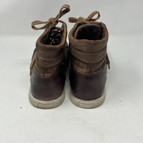 Bed Stu Workshop Lordmind men's high-top sneakers brown 8 leather - Picture 4 of 10